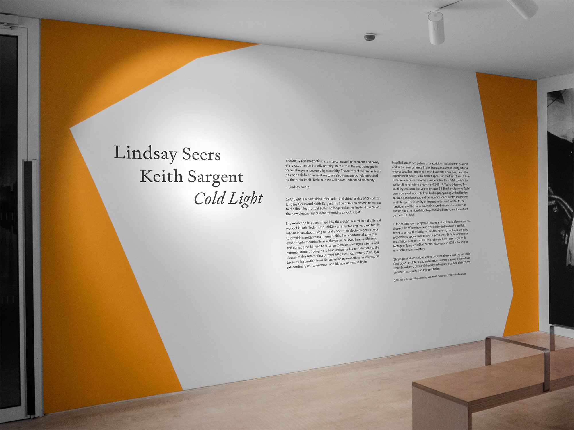 Lindsay Seers introductory wall