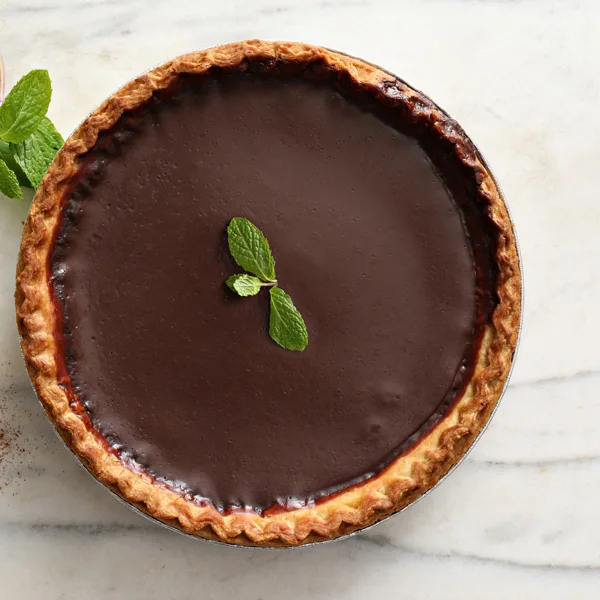 Tarte au chocolat sans cuisson