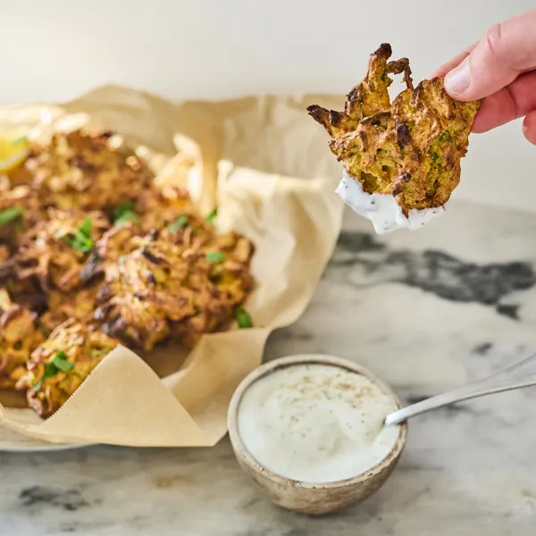 Bhajis à l’oignon à la friteuse à air