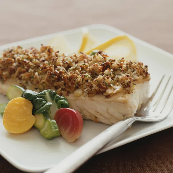 Filet de tilapia en croûte fromagée