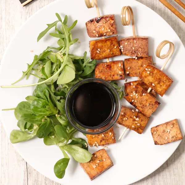 Tofu grillé sésame et arachides