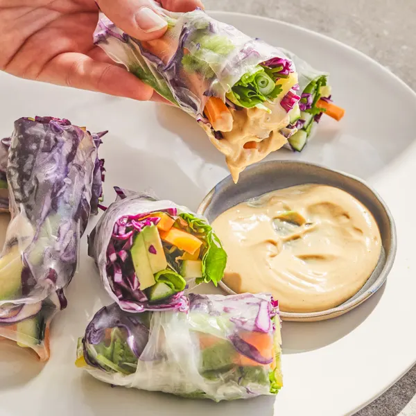 Rouleaux de printemps aux crudités