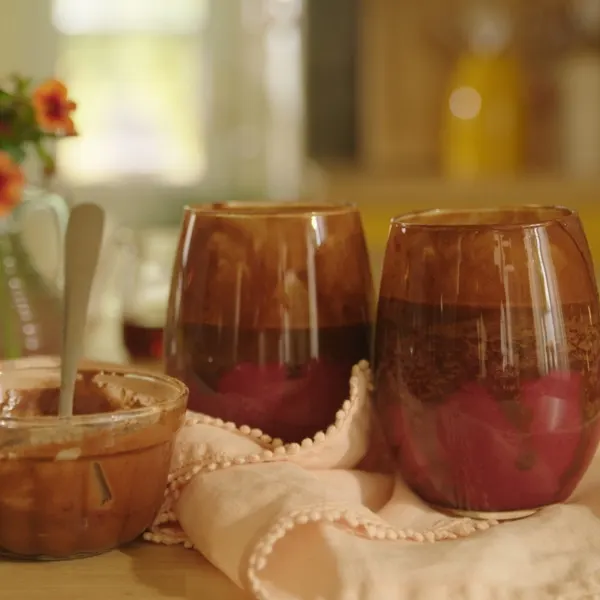 Smoothie chaud aux camerises