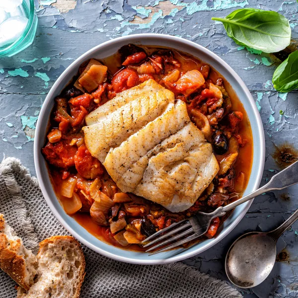 Plaque de poisson à l'italienne