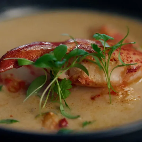 Bisque de homard aux parfums thaï