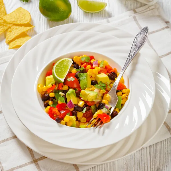 Salade mexicaine au maïs et aux haricots
