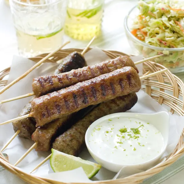 Kébab de boeuf épicé