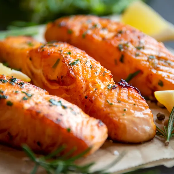 Pavés de saumon grillé