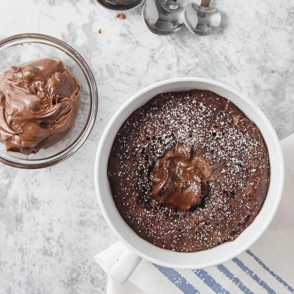Gâteau au chocolat "santé" au micro-ondes