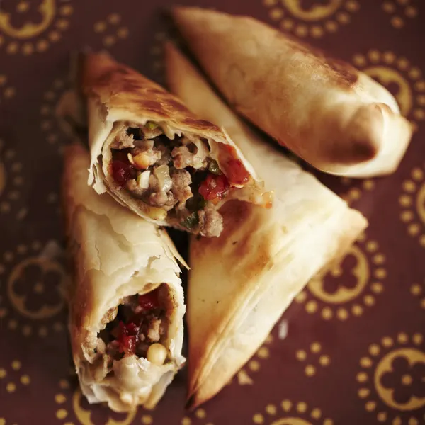 Bouchées d’agneau à la marocaine en portefeuille