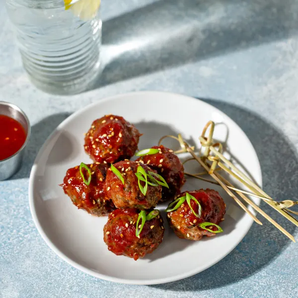 Boulettes de porc à l'asiatique sucré-salé