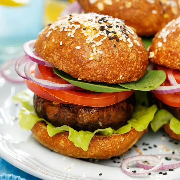 Végé burger au portobello
