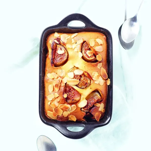 Clafoutis aux figues et aux amandes