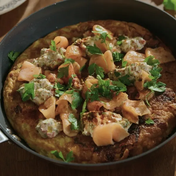 Tortilla de patatas au saumon