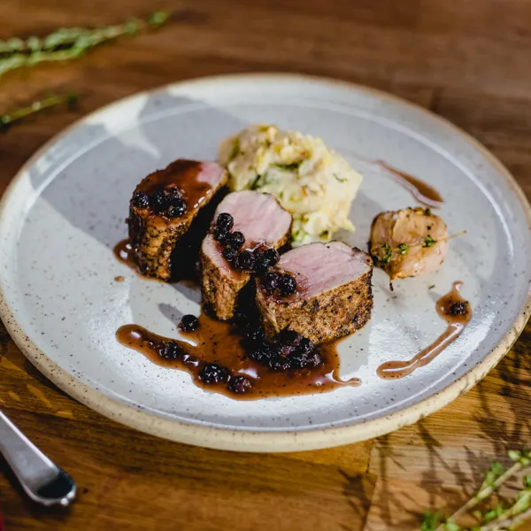 Filet de porc rôti à la sauce boréale