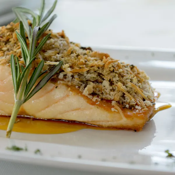 Saumon en croûte de mozzarella