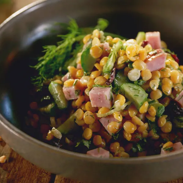 Salade de pois jaunes cassés