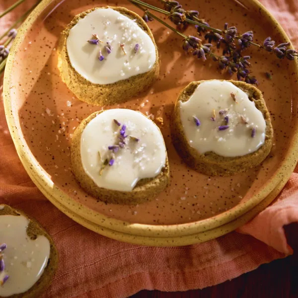 Biscuits sablés lavande et miel