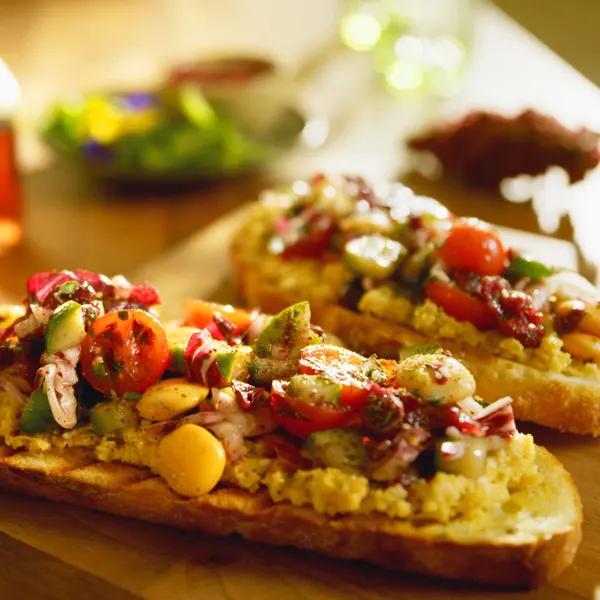Tartine de lupins au sumac