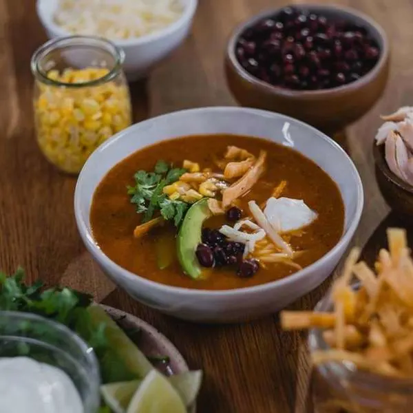 Soupe repas mexicaine à garnir
