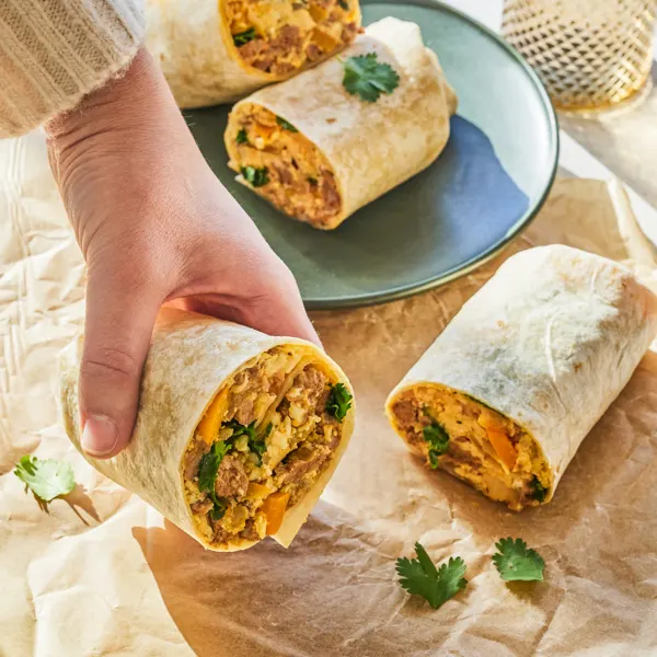 Burrito déjeuner au chorizo