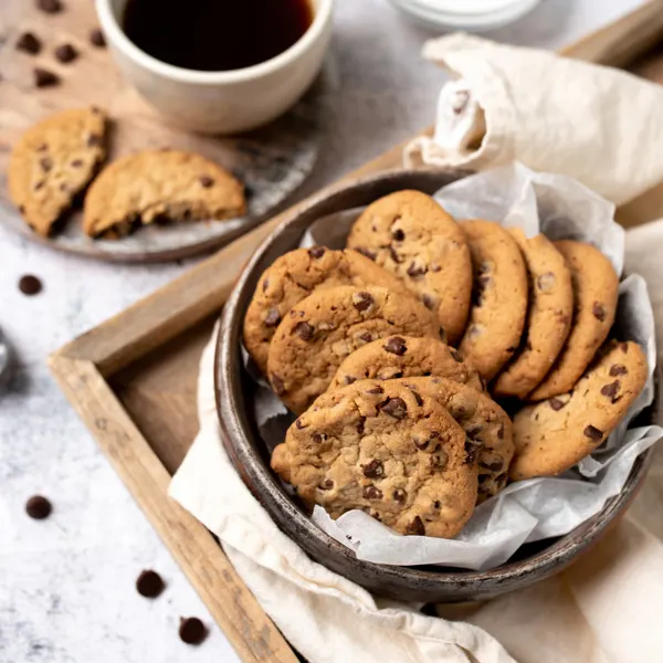 Biscuits aux pépites de chocolat à la friteuse à air