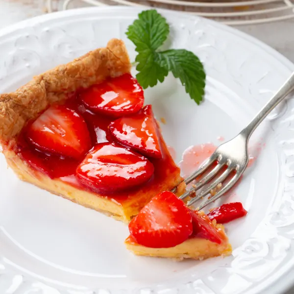 Tarte aux fraises sans cuisson