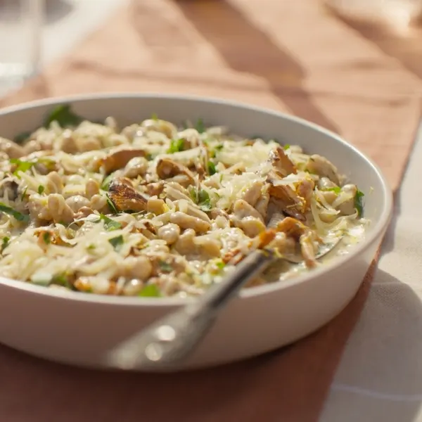 Cavatellis à la ricotta et aux champignons