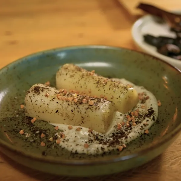 Poireaux fondants et calcinés