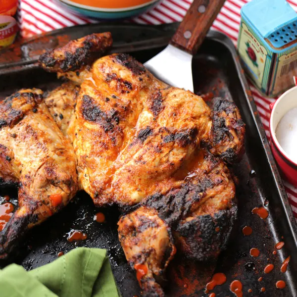 Poulet portugais sur le BBQ