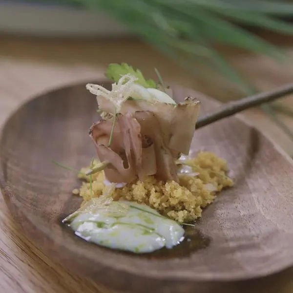 Brochettes de cœurs de choux fermentés