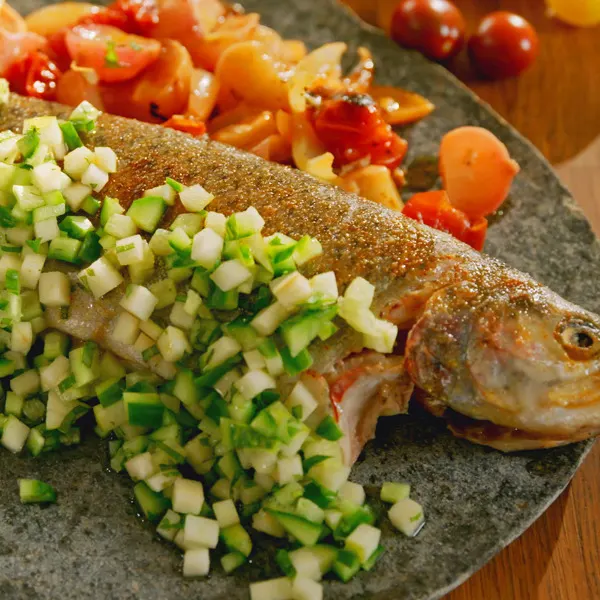 Papillote de truite du campeur