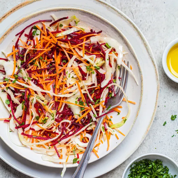 Salade de carottes et de betteraves à l'érable