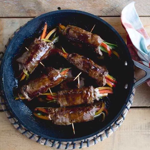 Roulades de bœuf aux légumes