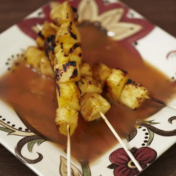 Brochettes d’ananas grillé