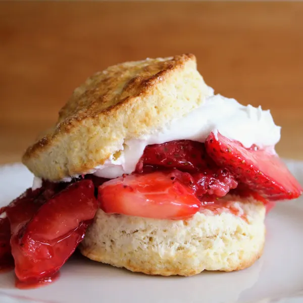 Shortcake aux fraises &agrave; l&#39;ancienne