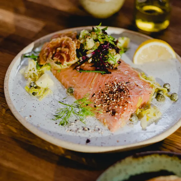 Truite cuite sous vide à l’huile d’olive 