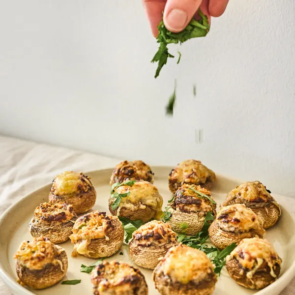 Champignons farcis à la friteuse à air