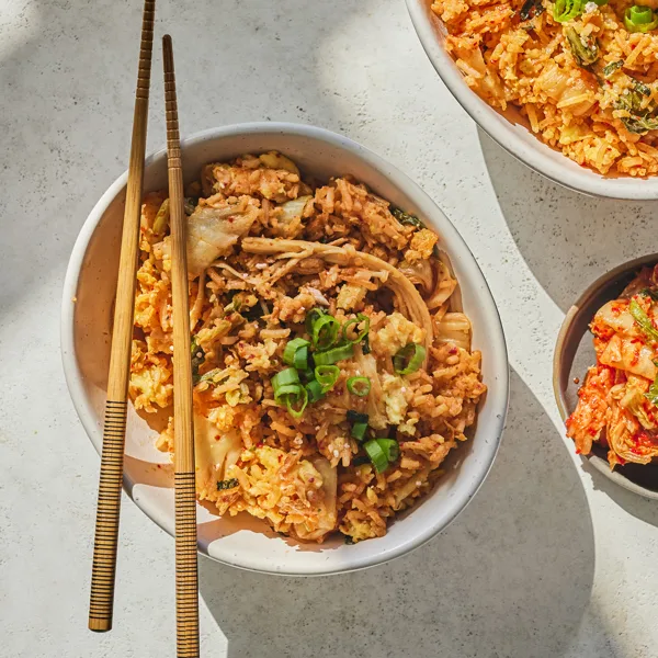 Riz au kimchi et au fromage