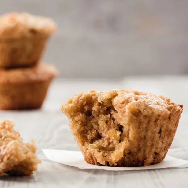 Muffins aux pommes véganes