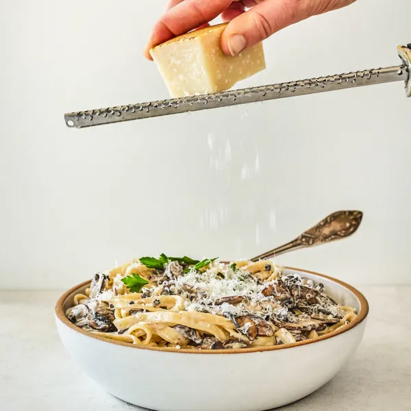 Pâtes crémeuses aux champignons
