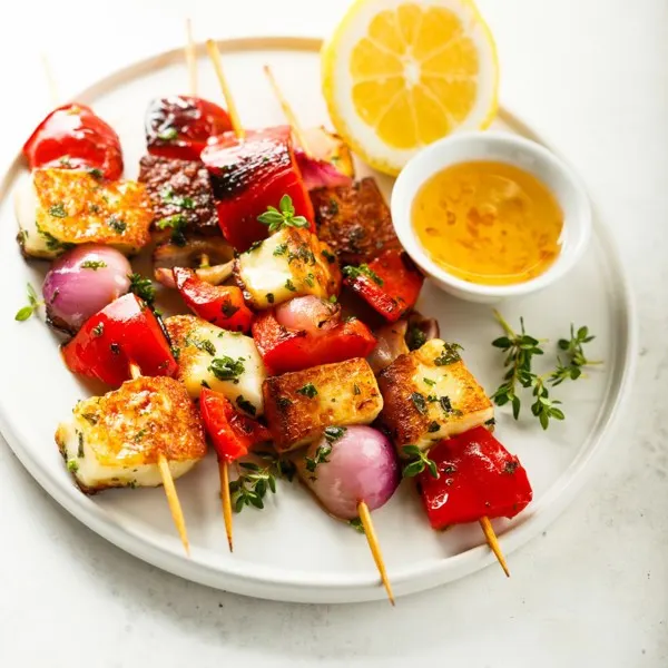 Assiette de tofu shish taouk 