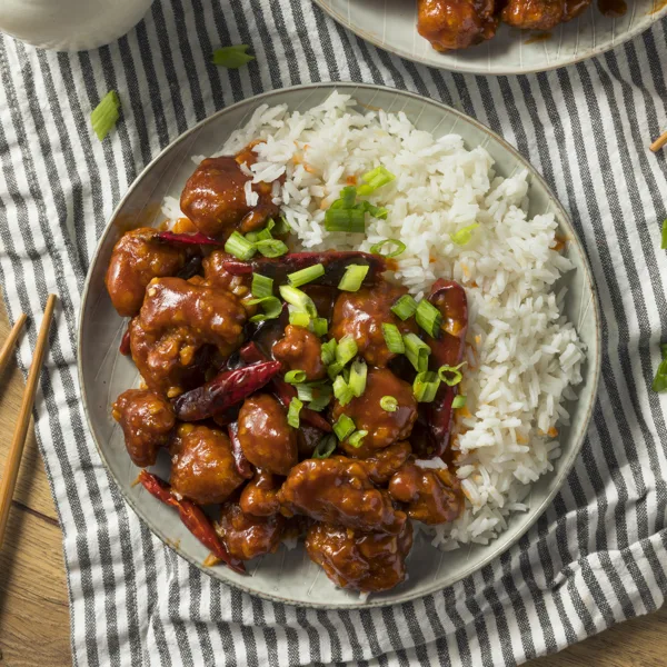 Poulet g&eacute;n&eacute;ral Tao all&eacute;g&eacute;