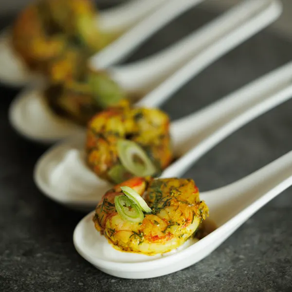 Bouchées de crevettes épicées