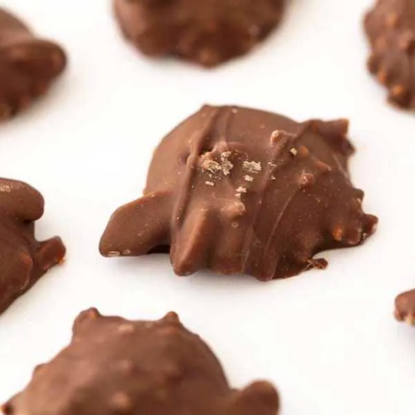 Bouchées chocolatées de type Turtles