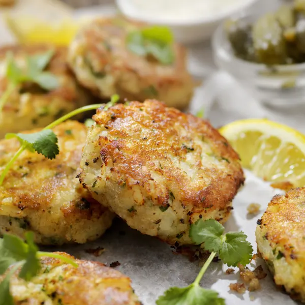 Croquettes de crabe et de tilapia