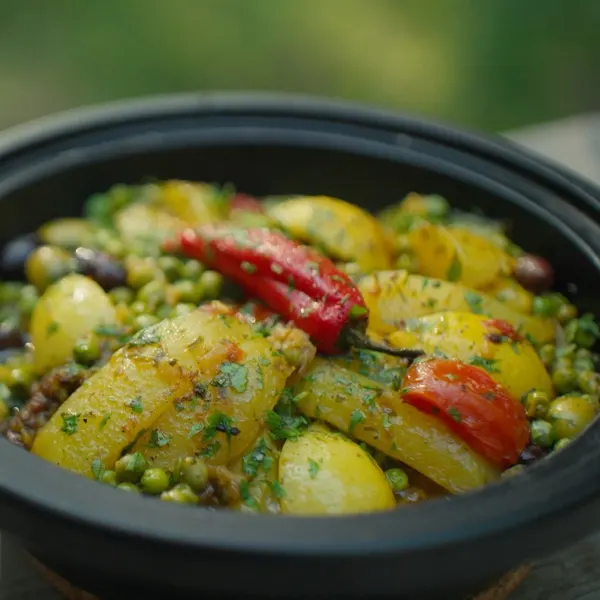 Tajine de chevreau aux légumes