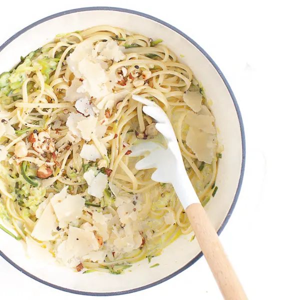 Linguine aux courgettes « one pot »