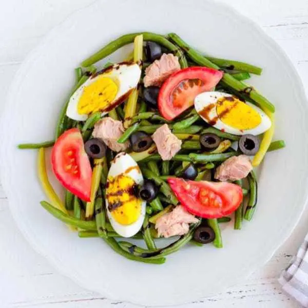 Salade de haricots colorée