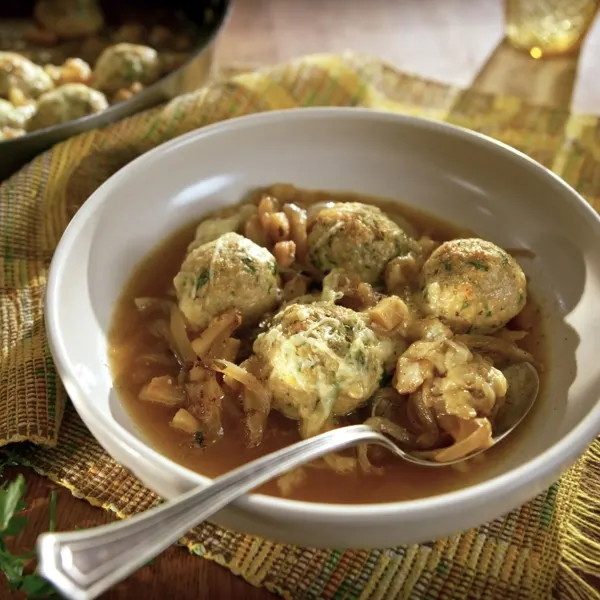 Boulettes de poulet façon soupe à l’oignon